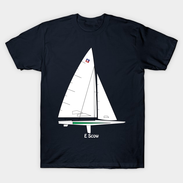 E Scow Sailboat T-Shirt by CHBB